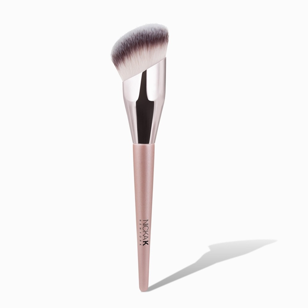 Nicka K Angled Foundation Beauty Play Face Brush- pro quality, all mediums